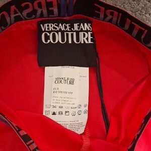 Versace Vibrant Red Couture Pants New